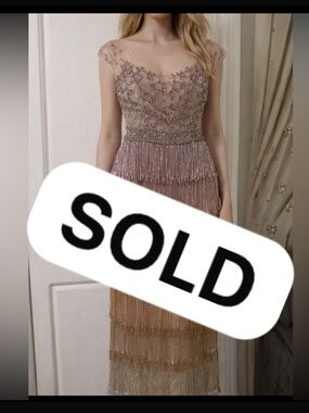 Elegant Beaded Fringe Dress